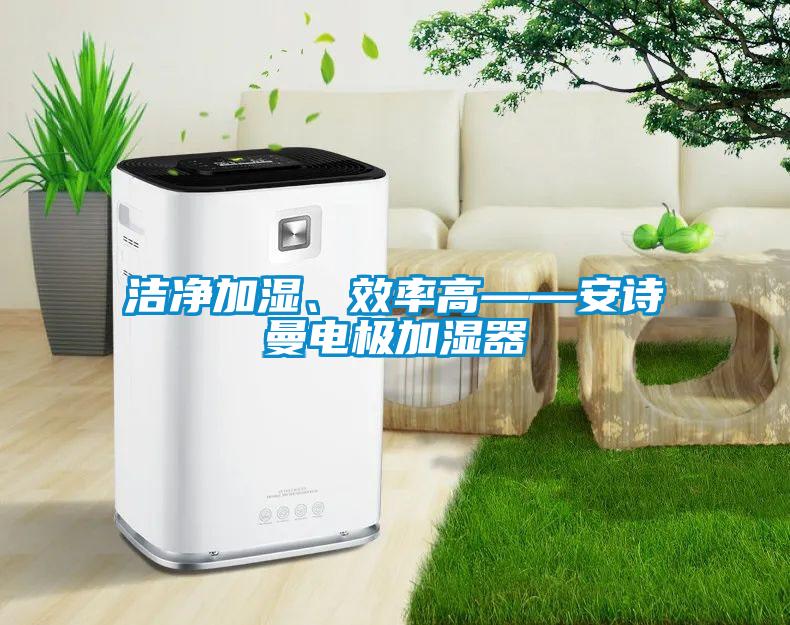 潔凈加濕、效率高——安詩曼電極加濕器