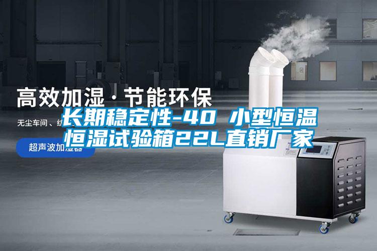 長期穩定性-40℃小型恒溫恒濕試驗箱22L直銷廠家