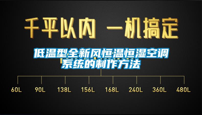 低溫型全新風恒溫恒濕空調系統的制作方法