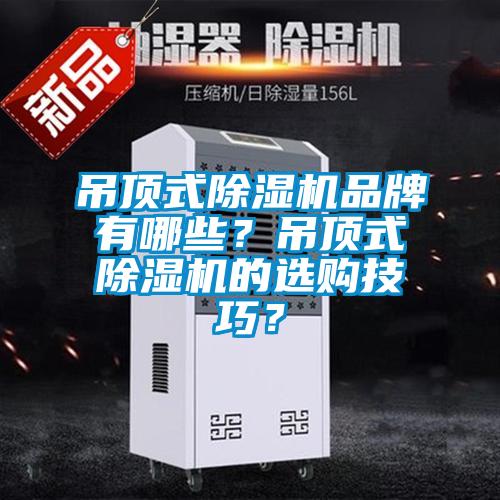 吊頂式除濕機品牌有哪些？吊頂式除濕機的選購技巧？