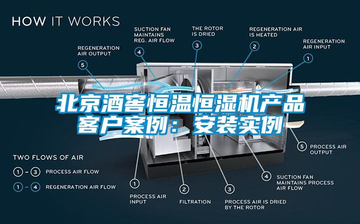 北京酒窖恒溫恒濕機產品客戶案例：安裝實例