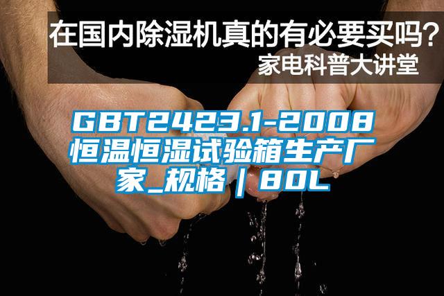 GBT2423.1-2008恒溫恒濕試驗箱生產廠家_規格｜80L