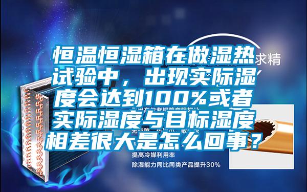 恒溫恒濕箱在做濕熱試驗中，出現實際濕度會達到100%或者實際濕度與目標濕度相差很大是怎么回事？