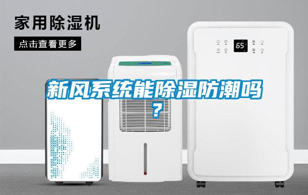 新風系統能除濕防潮嗎？