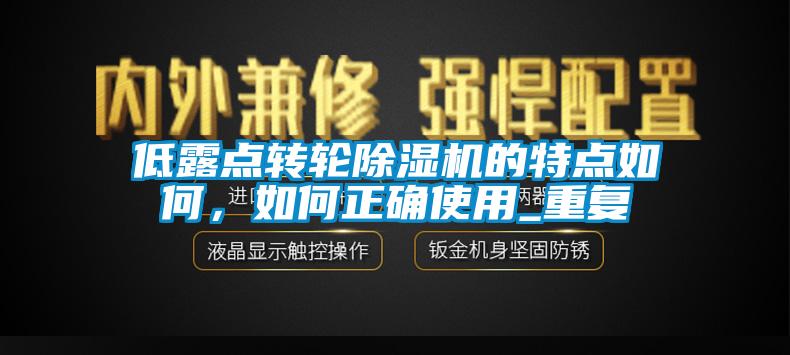 低露點轉輪除濕機的特點如何，如何正確使用_重復