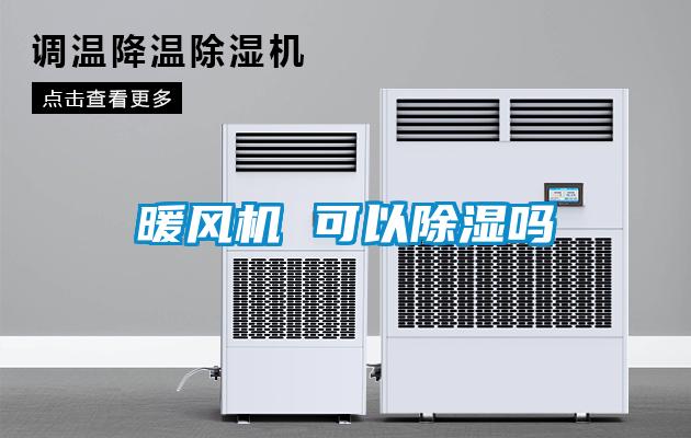 暖風機 可以除濕嗎