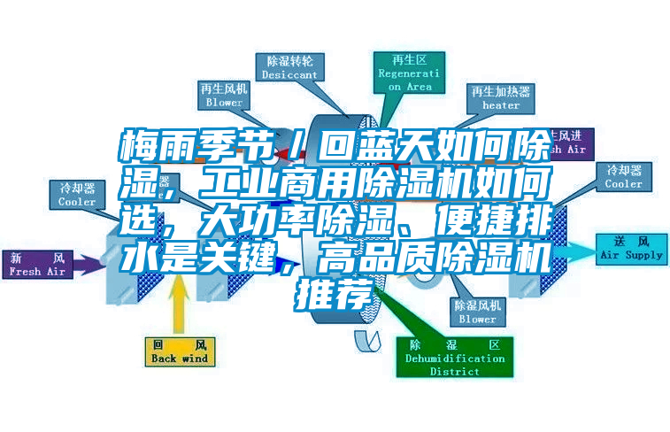 梅雨季節／回藍天如何除濕，工業商用除濕機如何選，大功率除濕、便捷排水是關鍵，高品質除濕機推薦