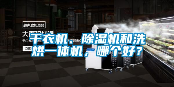 干衣機、除濕機和洗烘一體機，哪個好？