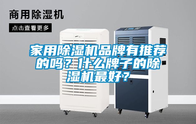 家用除濕機品牌有推薦的嗎？什么牌子的除濕機最好？